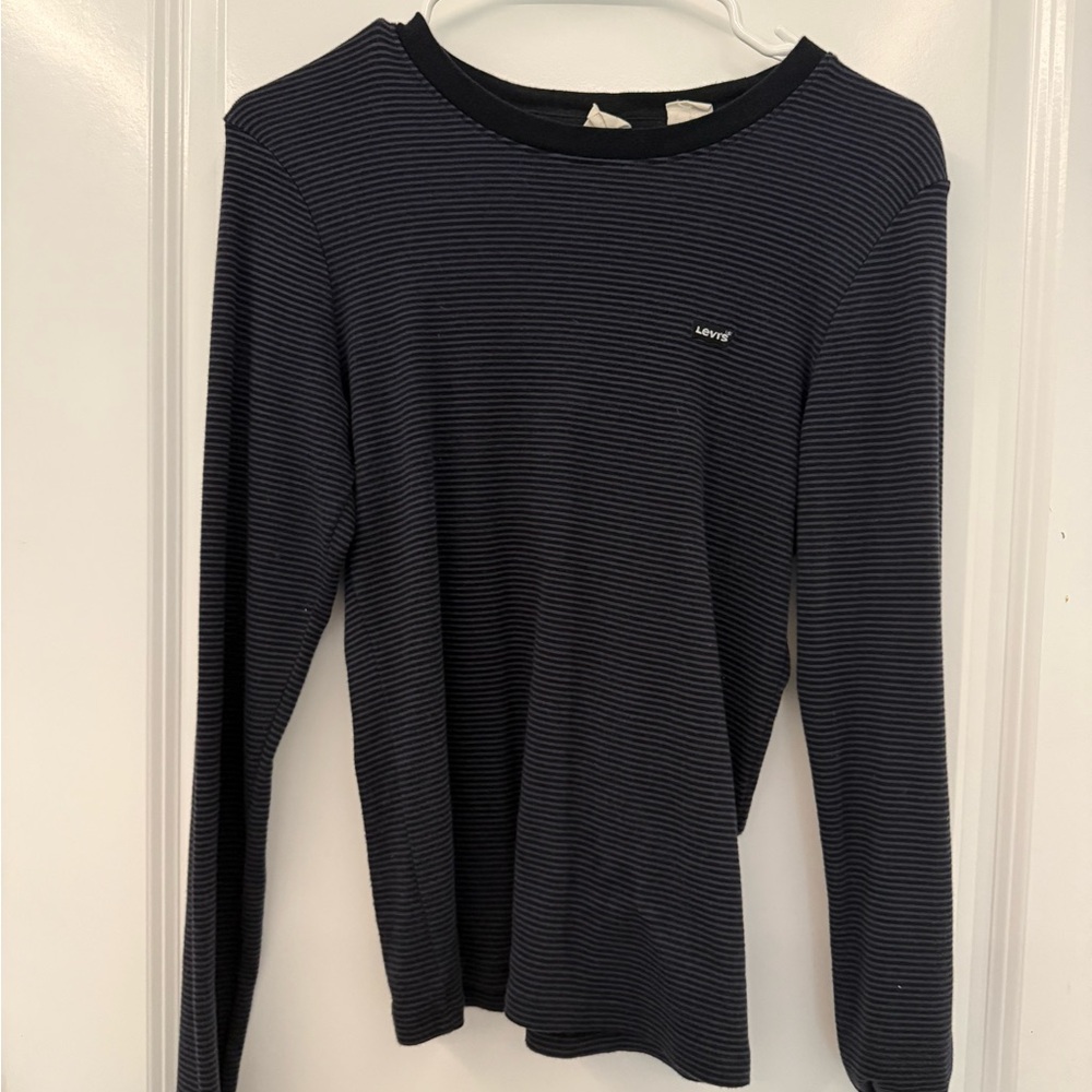 Levi’s navy blue striped long sleeve